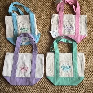 Trader Joe’s Pastel Mini Canvas Tote Bag